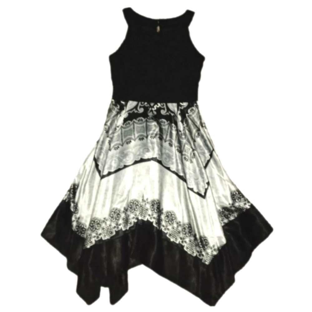 Signature Black Halter Handkerchief Dress - Picture 3 of 4